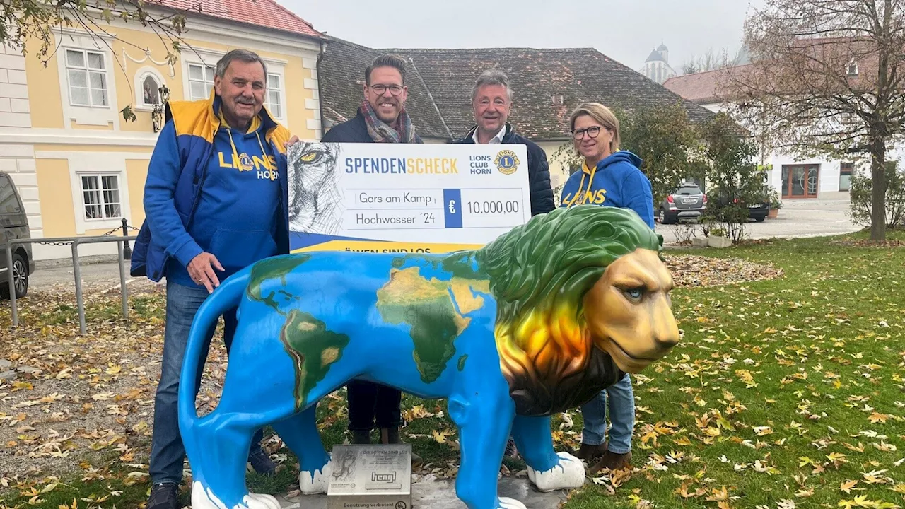 Lions Club: 10.000 Euro für Hochwasser-Opfer