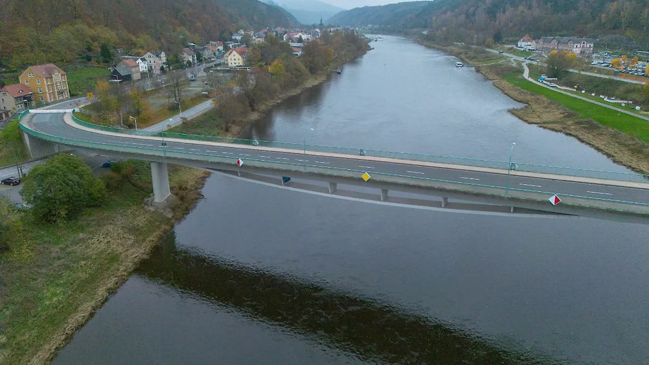 Sachsen: Weitere Messungen an gesperrter Elbbrücke in Bad Schandau