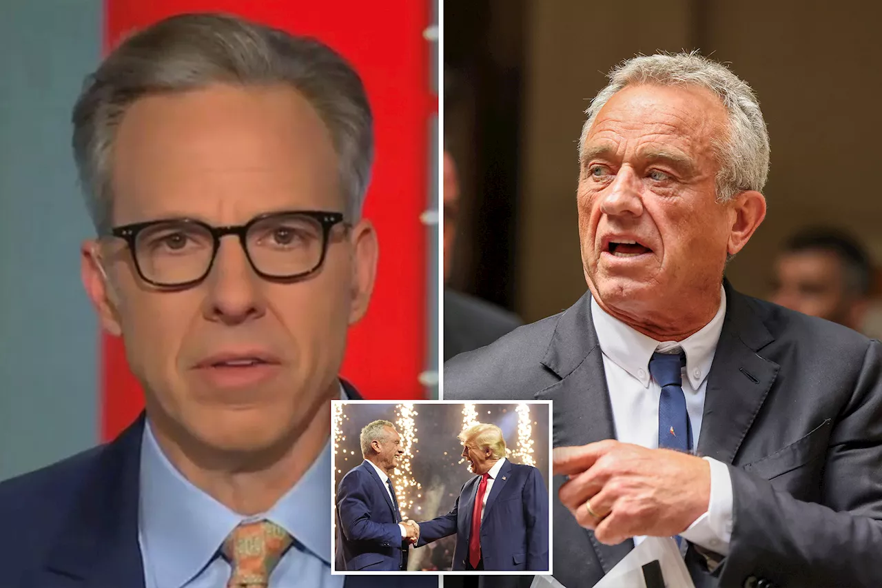 'Hope you like measles': Jake Tapper warns viewers after Trump picks RFK Jr. as health secretary