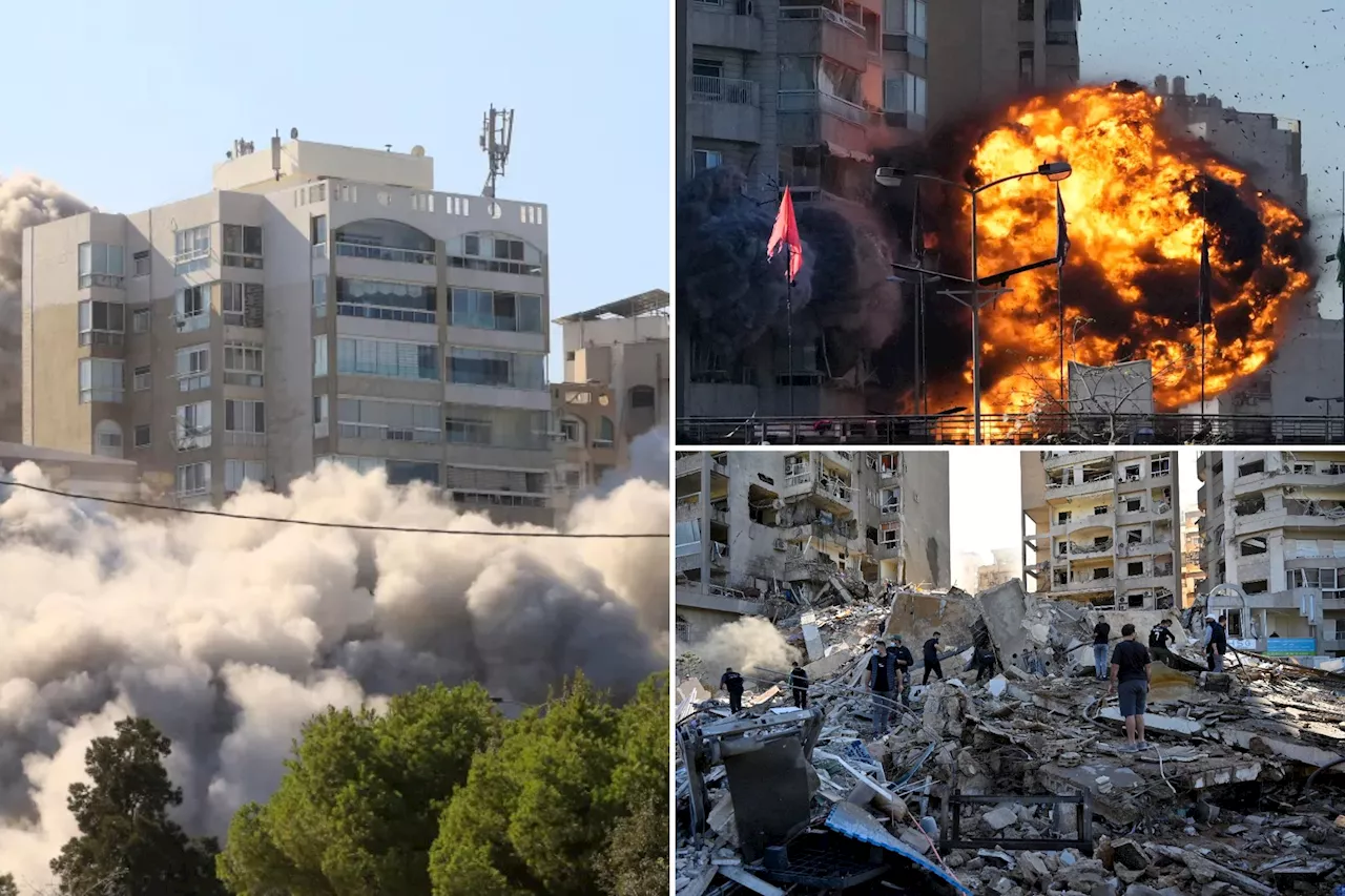 Intense video shows Israeli airstrike obliterate Beirut high-rise near Lebanese capital