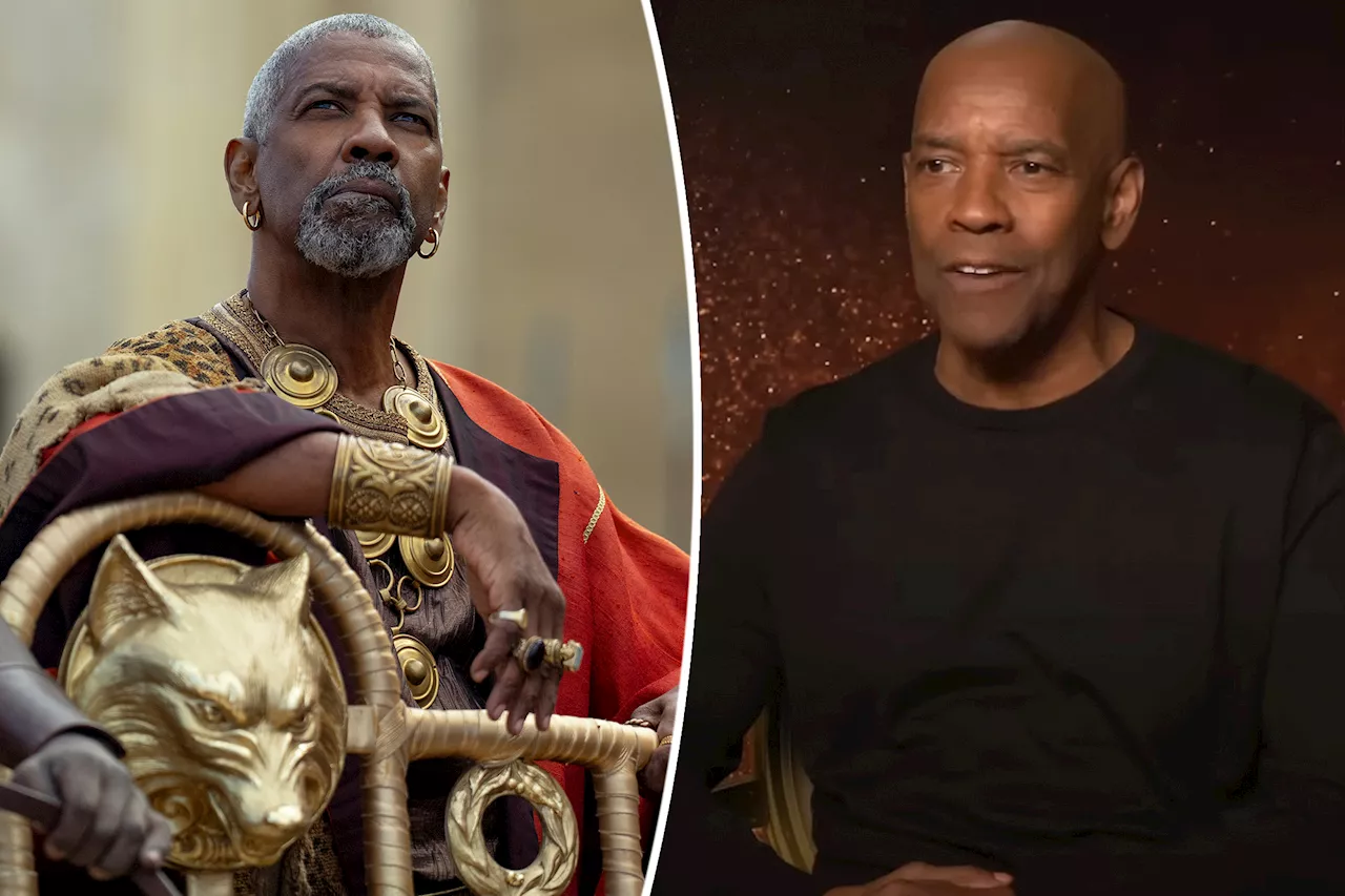 Denzel Washington filmed gay kissing scene for 'Gladiator II' — but 'chicken' filmmakers cut it