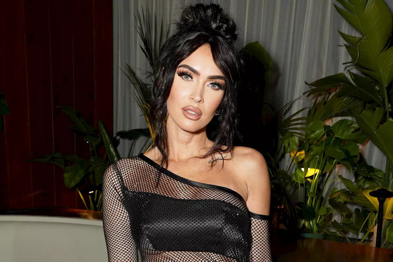 Megan Fox Rocks Vampy Bump-Baring Lace Lingerie for First Appearance Since Pregnancy Announcement