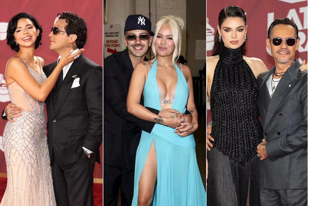 Noche de música ¡y amor! Las parejas más hot de los Latin Grammy 2024