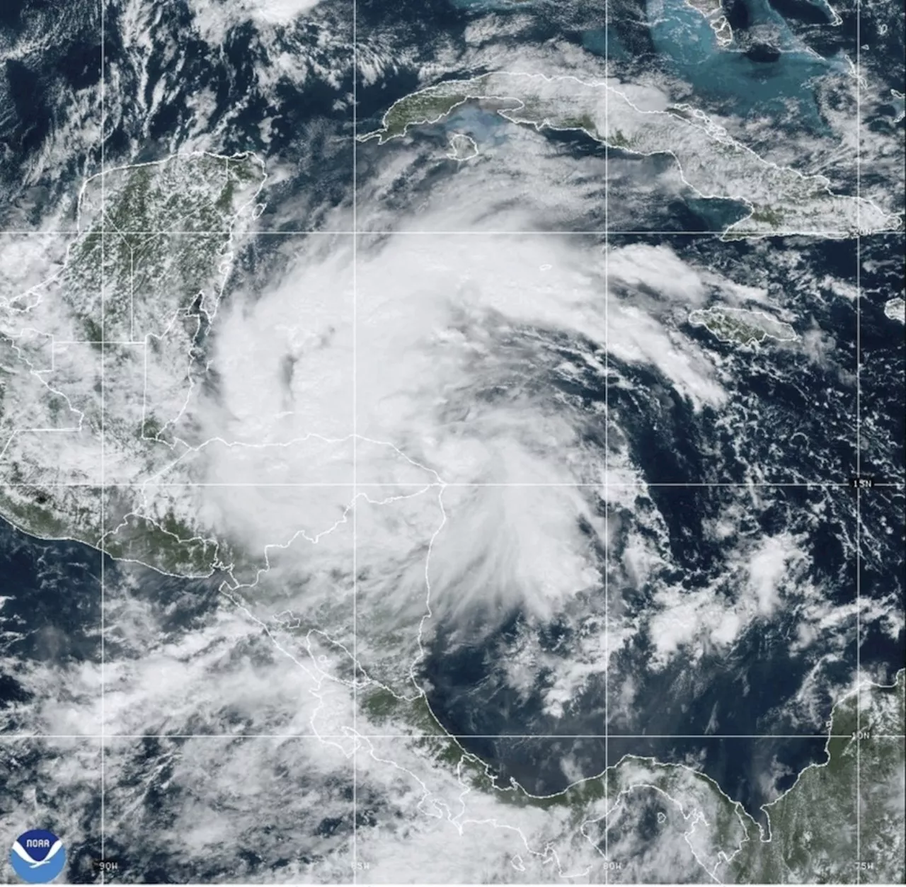 Belize issues warnings as Tropical Storm Sara scrapes along Honduran coast, bringing heavy rain