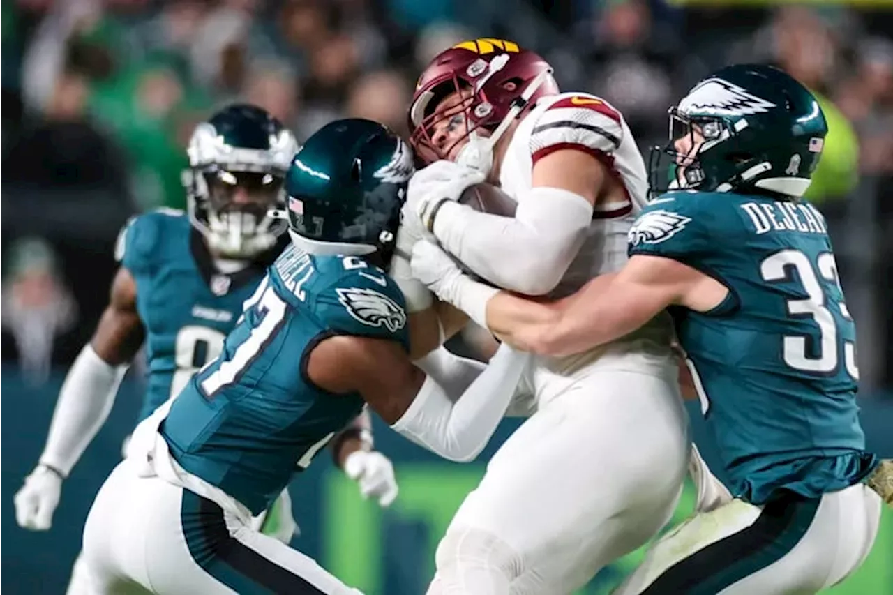 Quinyon Mitchell has coming-out party as Eagles defense stifles Jayden Daniels and the Commanders