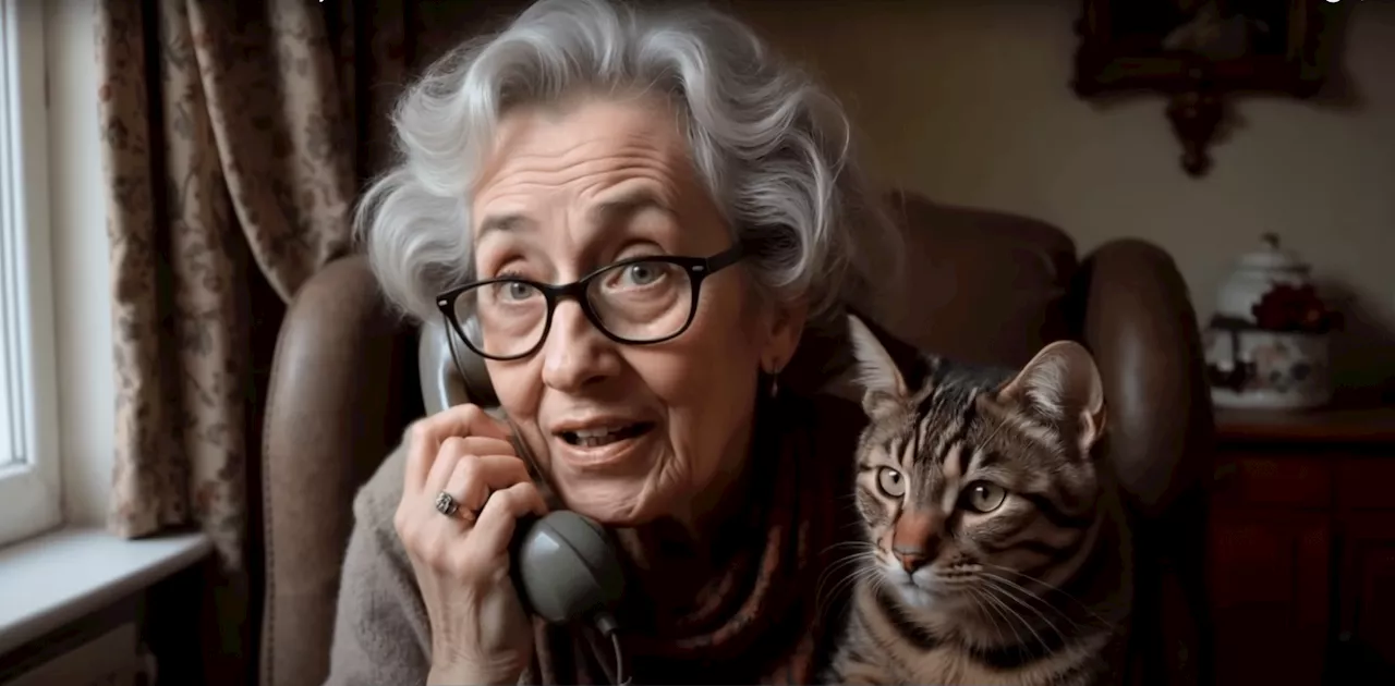 This AI-generated grandma thwarts scammers with long stories about her cat