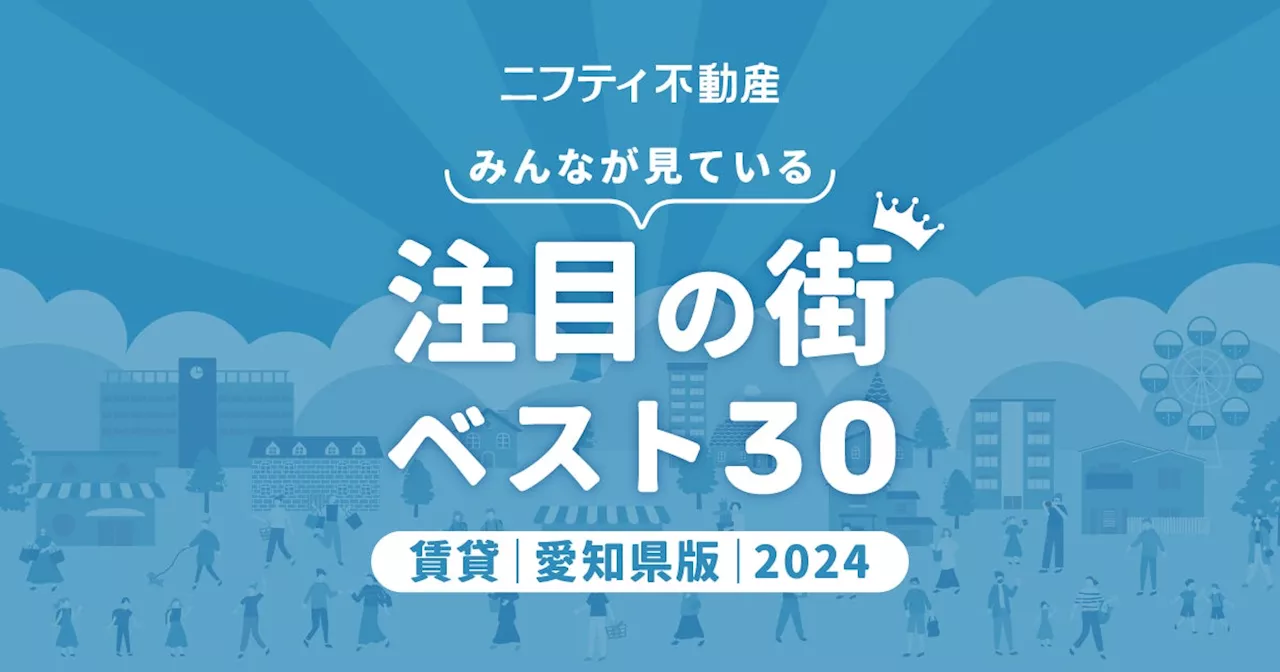 豊橋・尾張一宮・名古屋エリアが上位ランクイン「愛知の賃貸物件探しで注目の街ランキングベスト30」を発表（2024年調査）【ニフティ不動産】