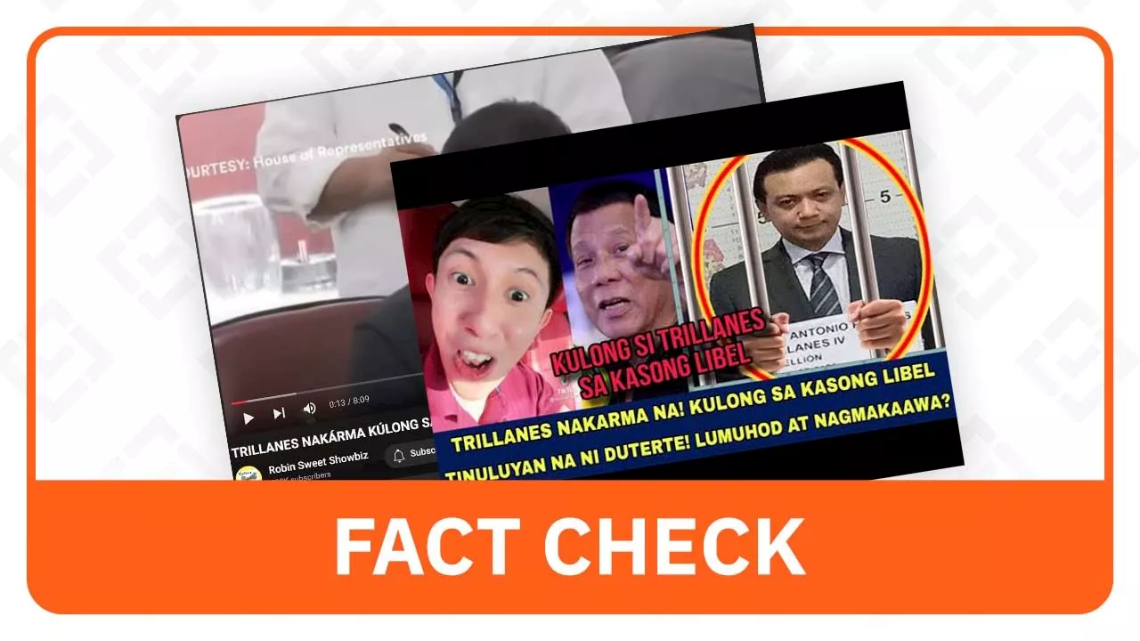 FACT CHECK: Trillanes not arrested for libel after House probe clash with Duterte