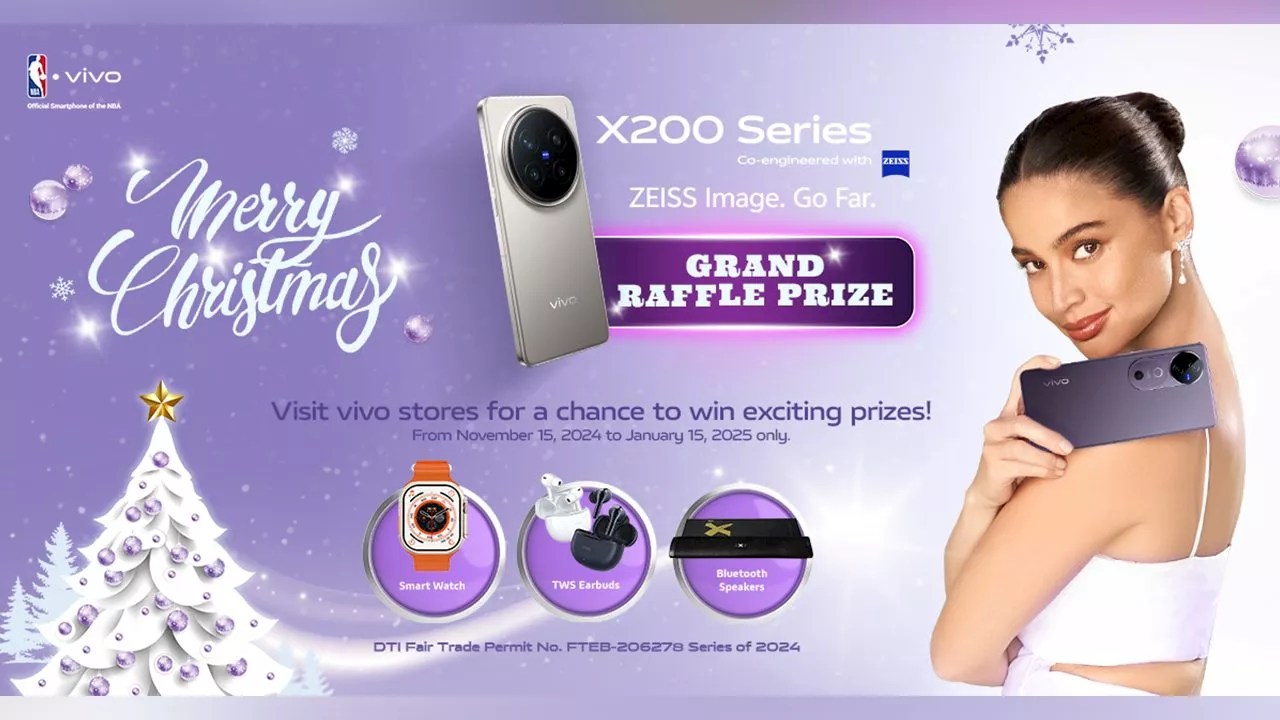 Join ‘Merry vivo Christmas’ Raffle Promo to get a chance win a vivo X200 Pro