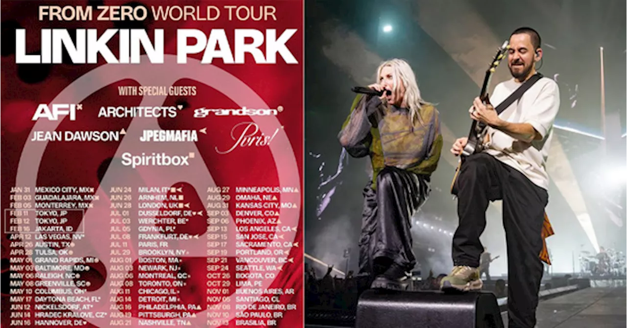 Linkin Park Adds New Stops For February 2025 Tour, Including Jakarta & Tokyo