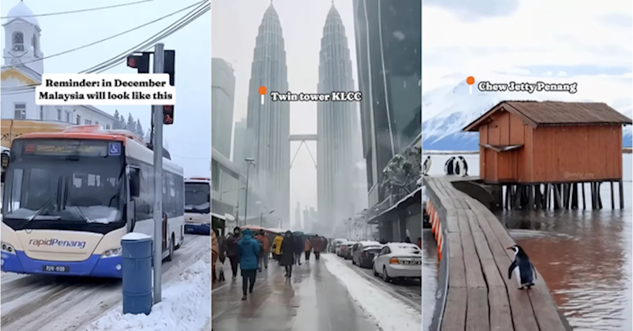 [VIDEO] Guy Turns Malaysia Into A Winter Wonderland With Surreal AI Video