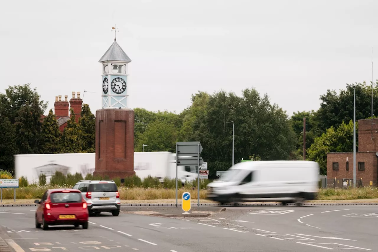 Staffordshire man crashed van on Telford roundabout then refused to give police a breath sample