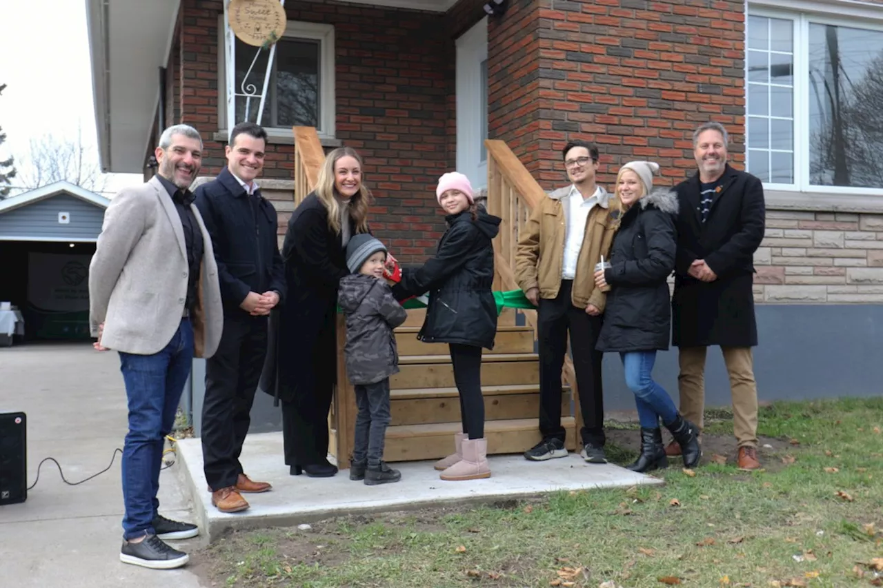 'Dream come true': Sault Ste. Marie family cuts ribbon on latest affordable home project