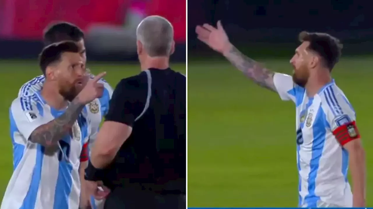 Lionel Messi confronts 'coward' referee in furious incident during Argentina defeat