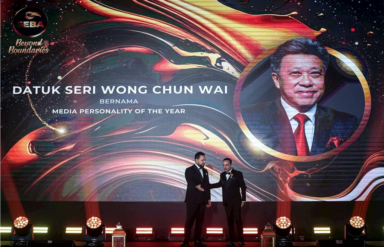 Bernama chairman Wong bags Media Personality of the Year award at Seba Awards