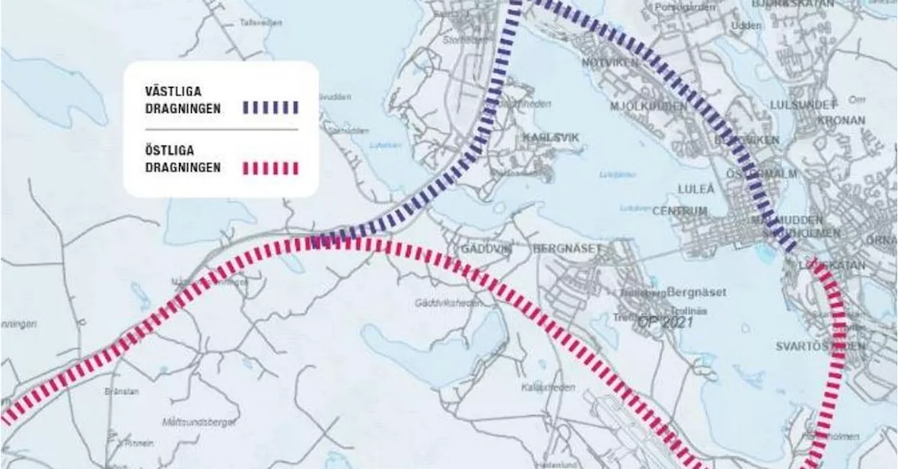 Region Norrbotten: Allvarliga brister i Trafikverkets utredning om Norrbotniabanans dragning