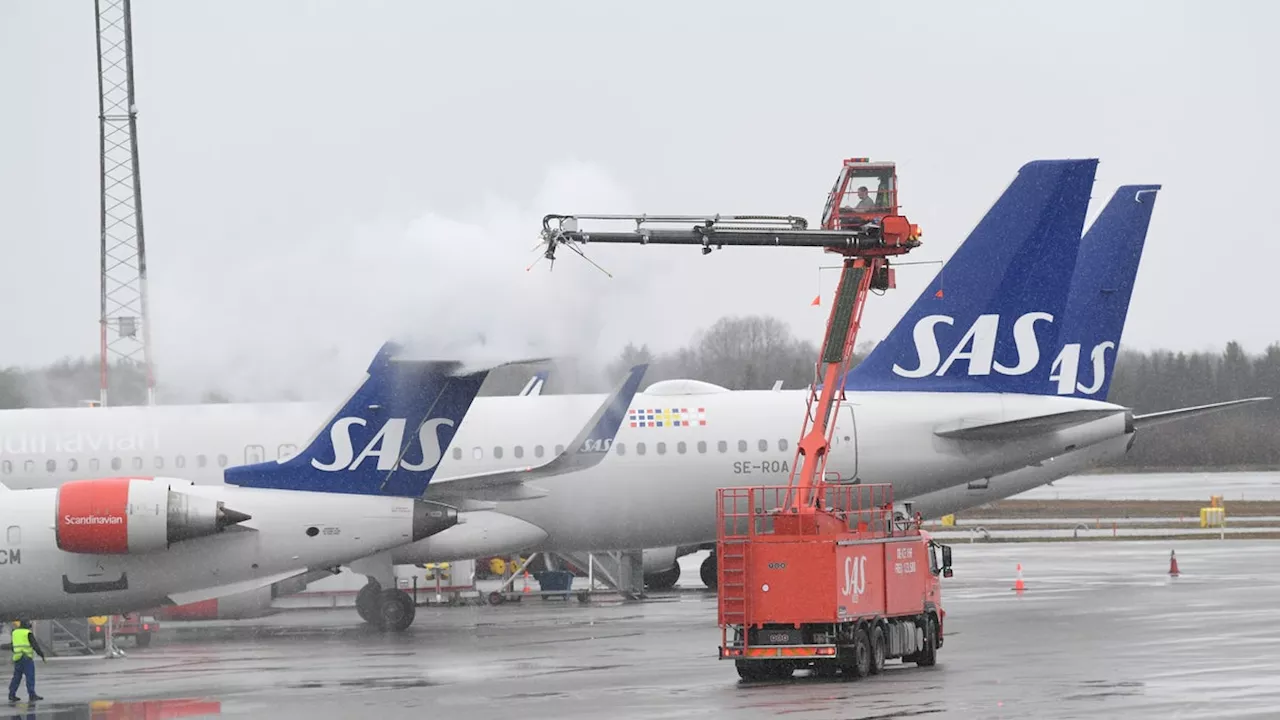 SAS-plan tvingades vända efter turbulens