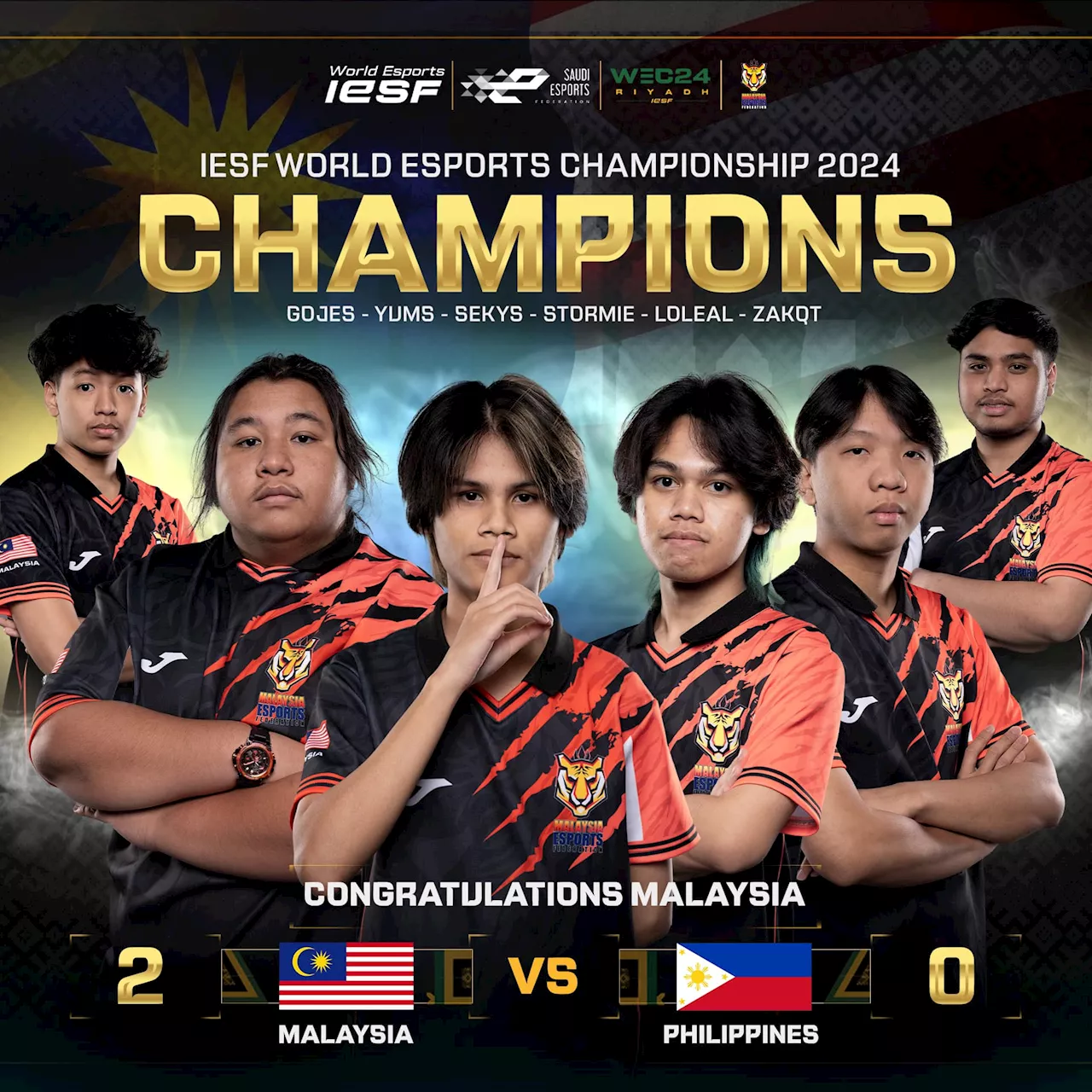 Pasukan MLBB Malaysia raih gelaran juara dunia