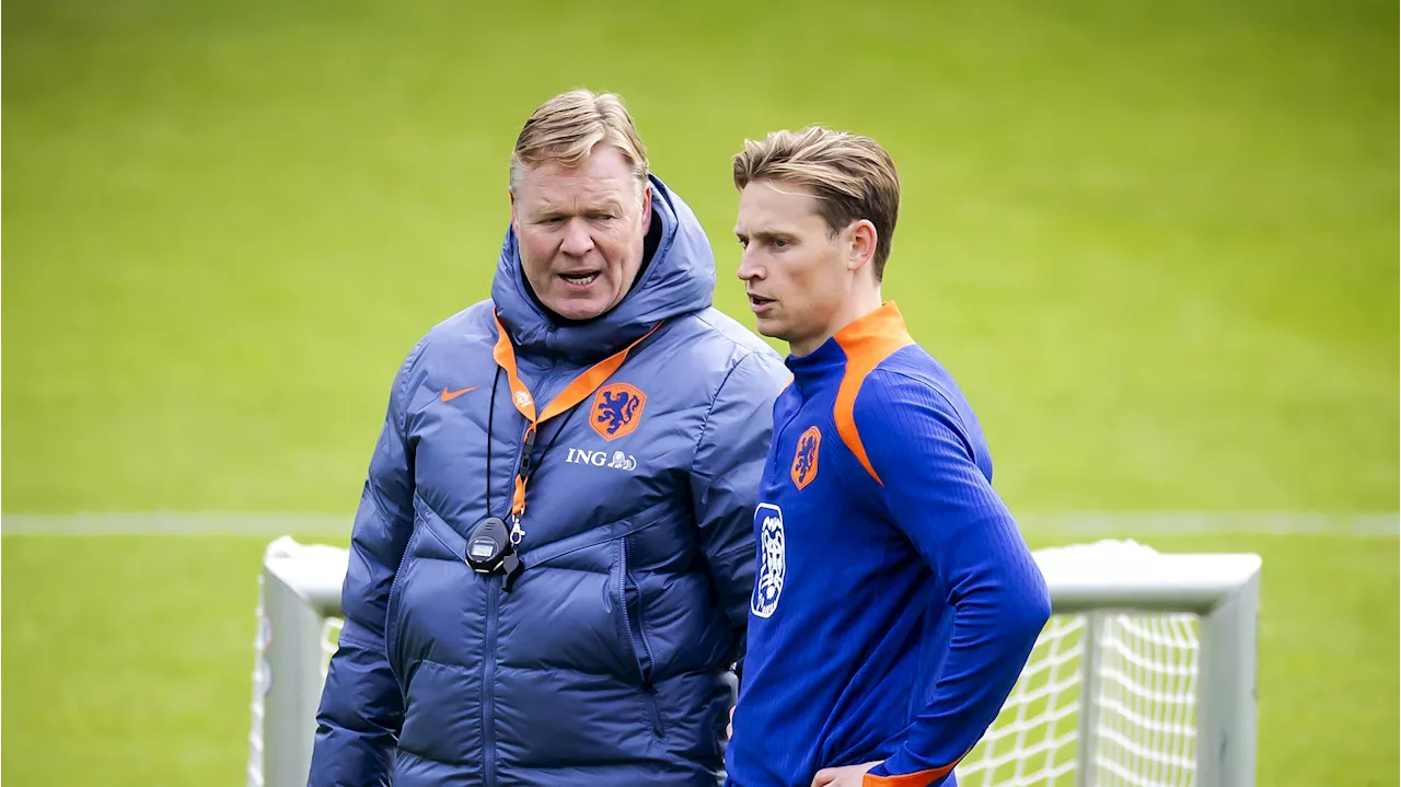 Vermoedelijke opstelling Nederlands elftal: Ronald Koeman hakt knoop door over Frenkie de Jong en spitspositie