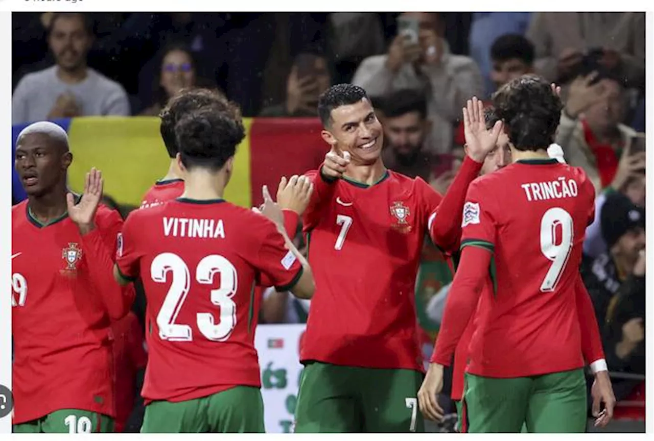 Ronaldo at double as Portugal reach Nations League quarters