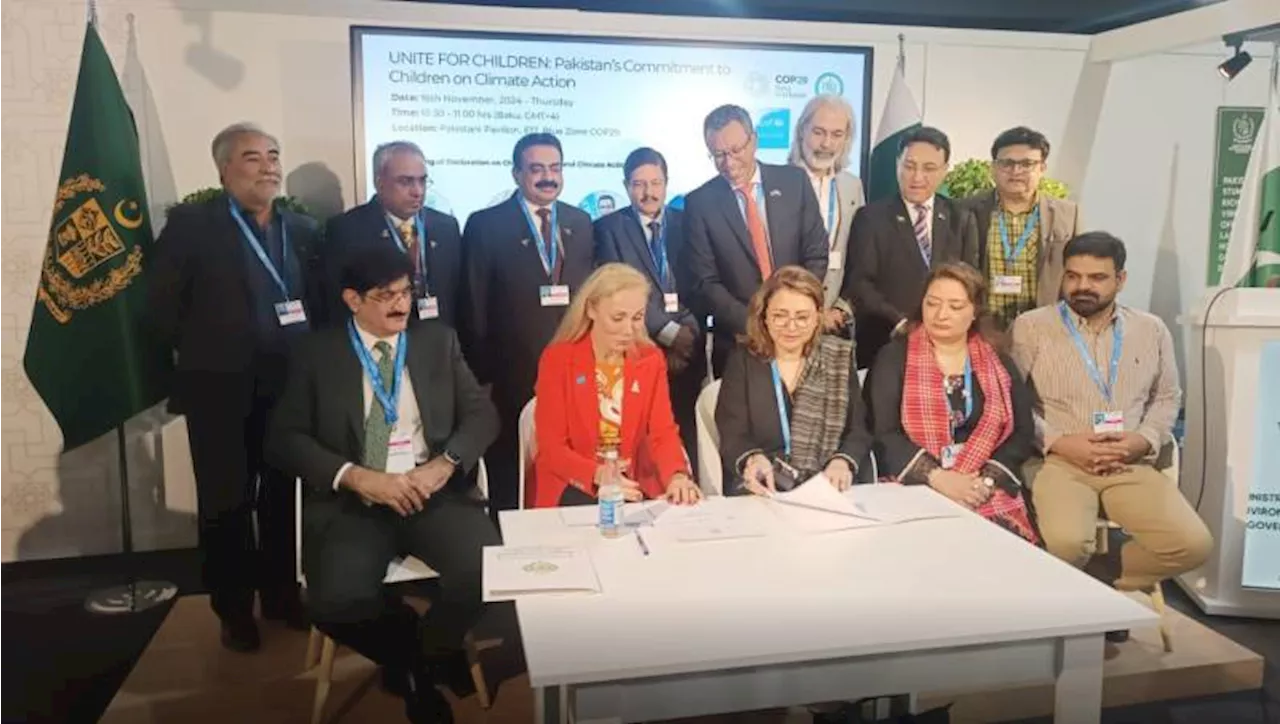 UNICEF joins hands with Pakistan to protect children from climate risks