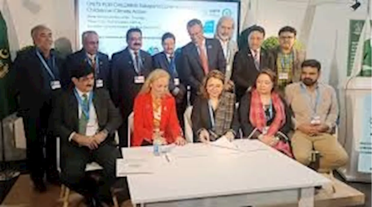 Pakistan, UNICEF sign MoU to save children from climate risks