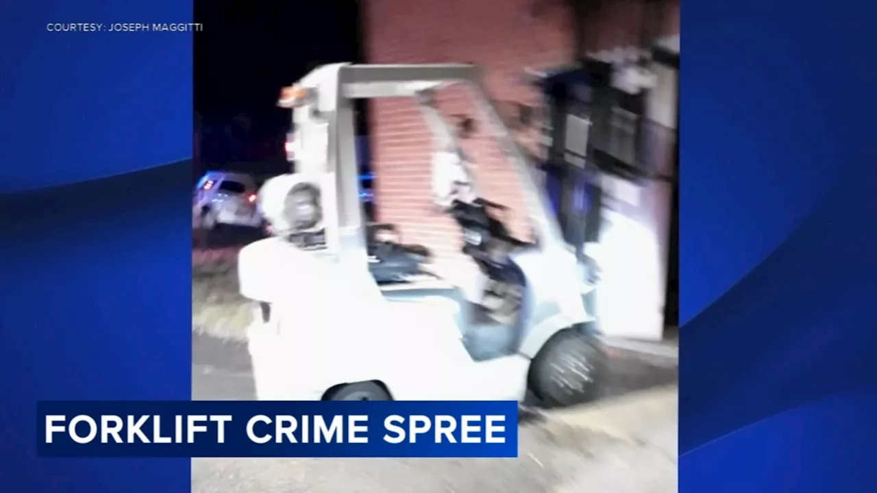 Man accused of going on forklift crime rampage in Philadelphia