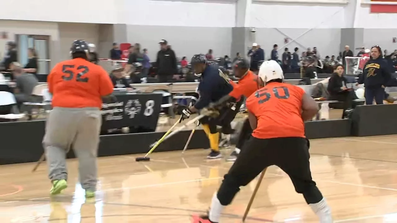 Special Olympians face-off in IL floor hockey tournament at Bedford Park's Wintrust Sports Complex