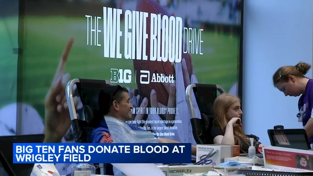 Wrigley Field hosts blood drive ahead of Northwestern-Ohio State football game