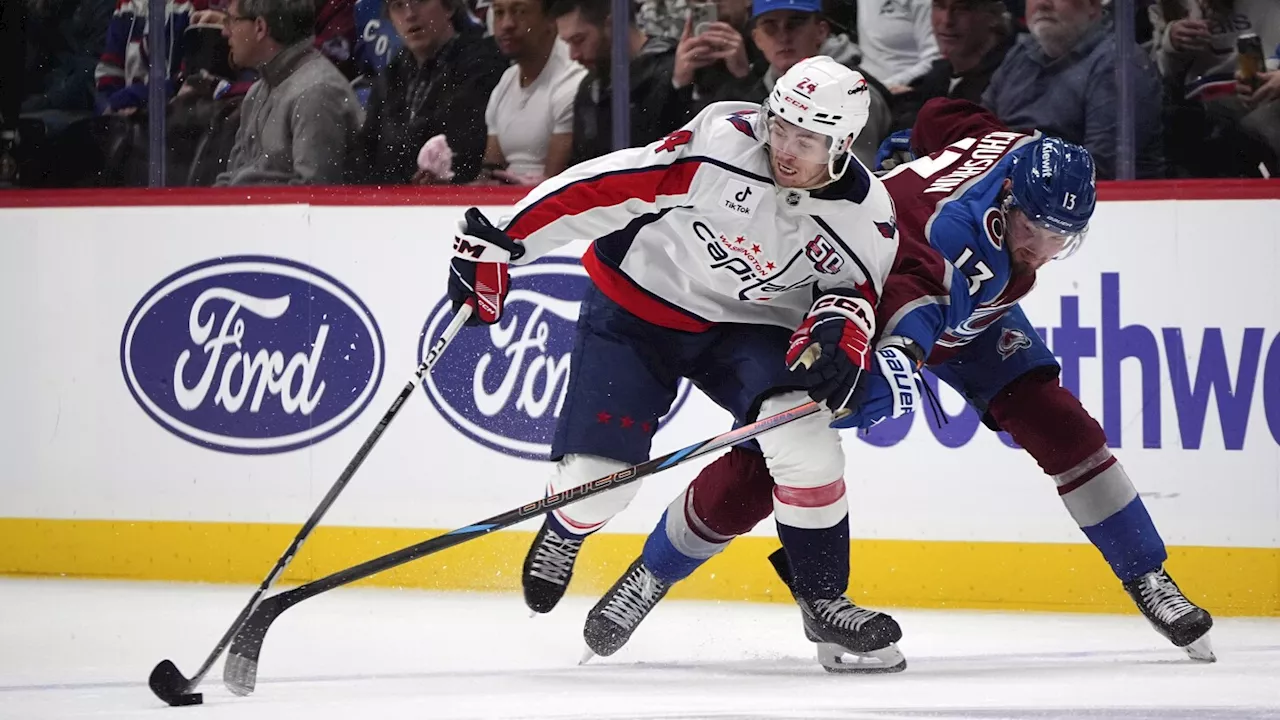 Connor McMichael scores twice in the Capitals' 5-2 victory over the Avalanche