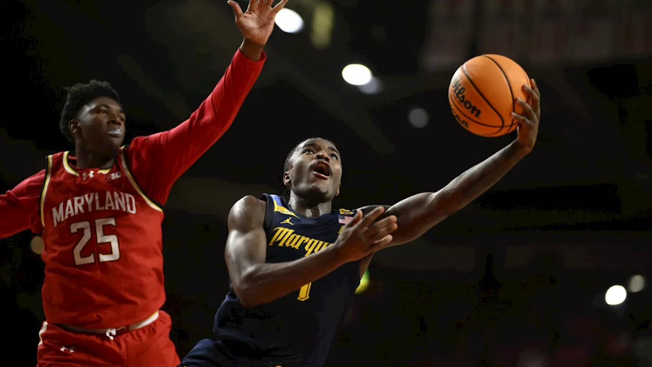 Kam Jones scores 28 to lead No. 15 Marquette past pesky Maryland 78-74