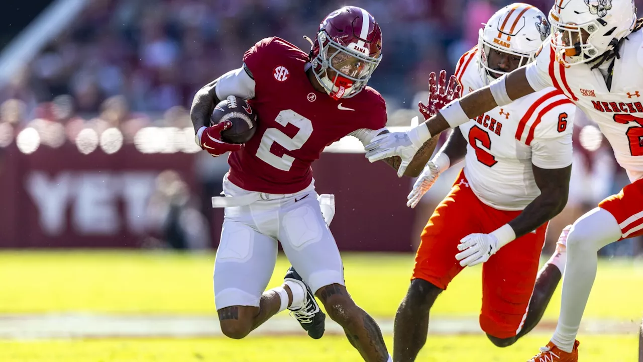 Milroe, Williams lead No. 9 Alabama to 52-7 win over Mercer, an FCS team