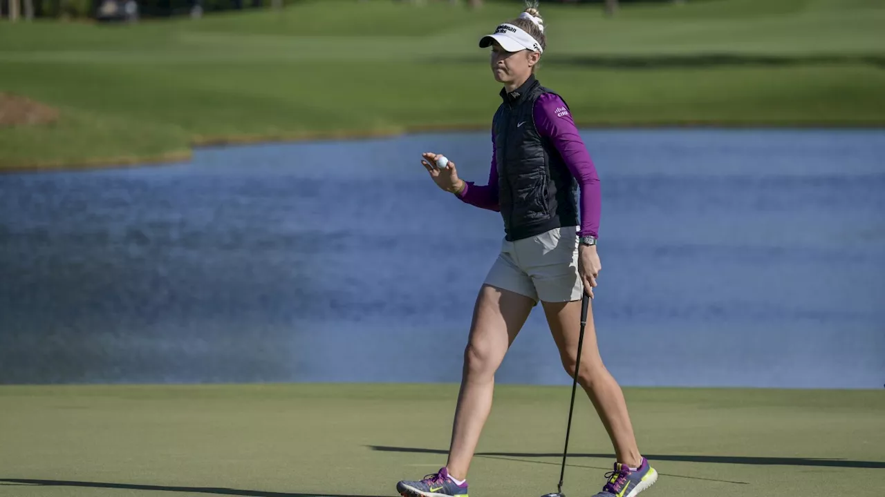 Nelly Korda recovers from a 6-shot deficit and cuts Charley Hull's lead to one in LPGA