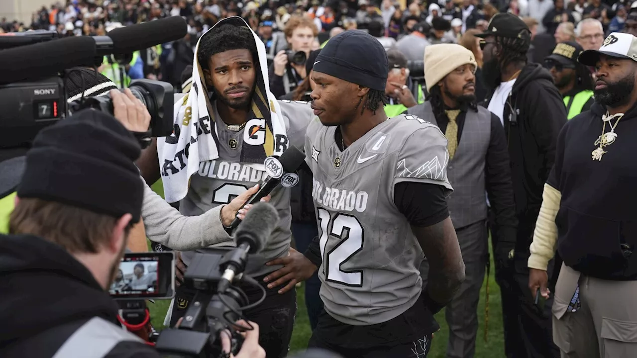 Travis Hunter improvises on reverse play as he and fellow Heisman hopeful Shedeur Sanders lift Buffs