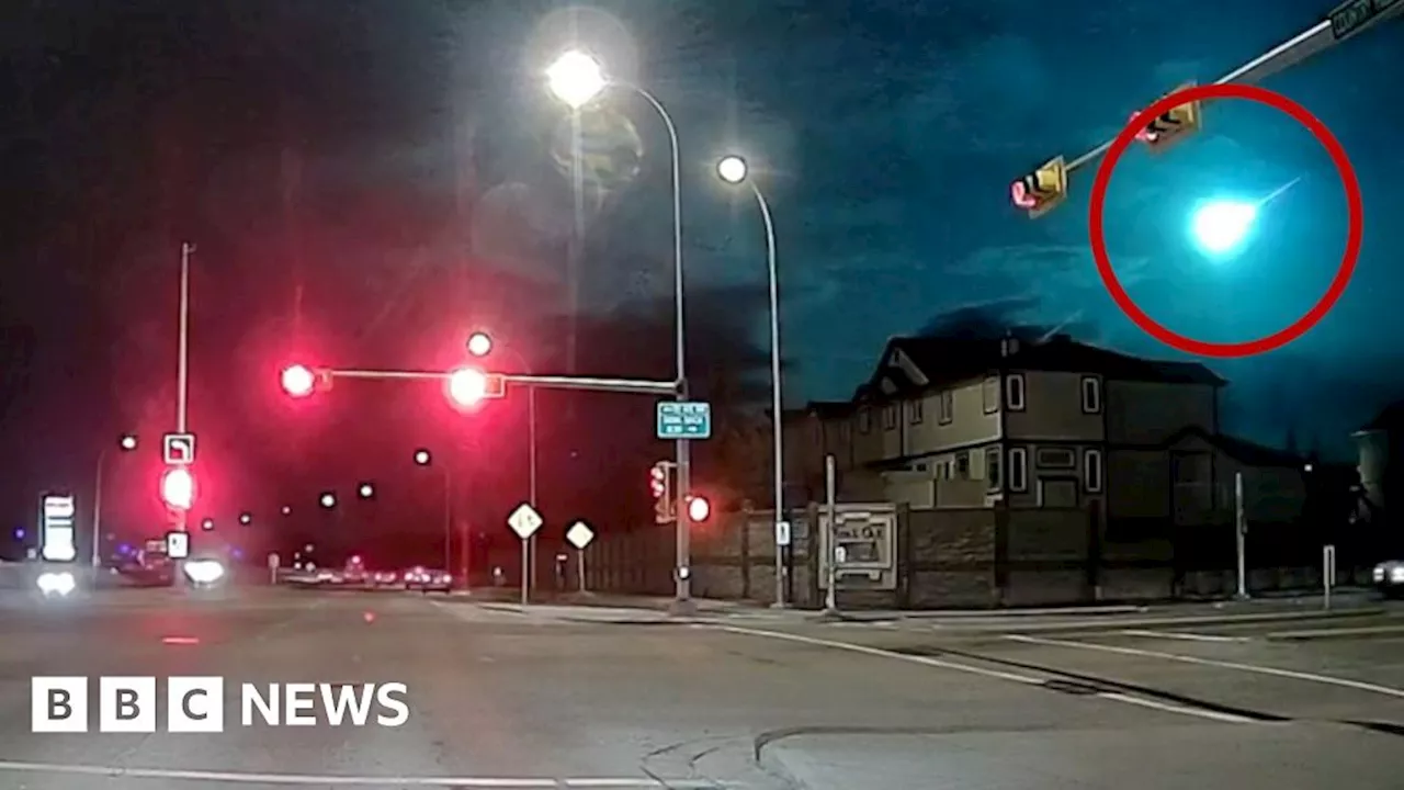 Meteor lights up night sky over parts of US and Canada