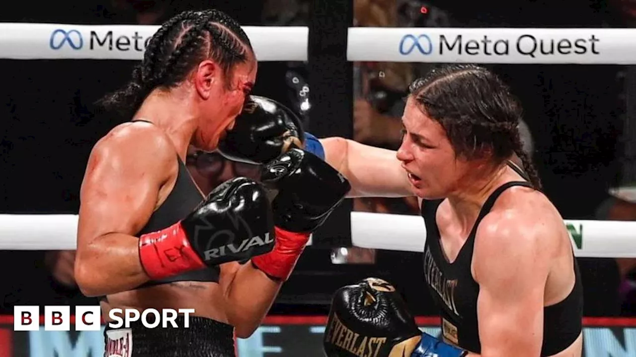 Tyson vs Paul: Katie Taylor narrowly defeats Amanda Serrano on points in epic rematch