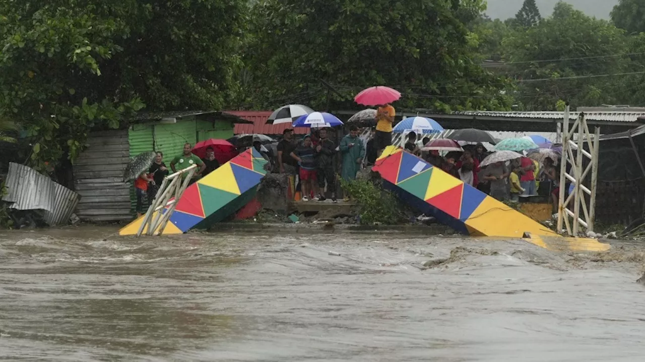 Tropical storm Sara drenches Honduras’ northern coast, with flash flooding and mudslides in forecast