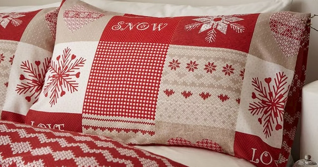 Dunelm's 'eye-catching' £12 Christmas bedding set that is 'a dream to iron'