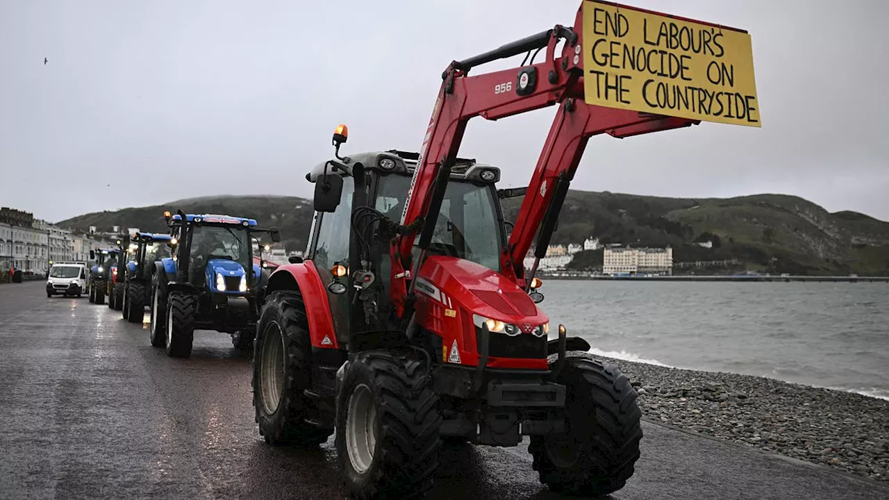 Farmers march on Keir Starmer: Convoy of tractors descends on Labour conference amid fury over...