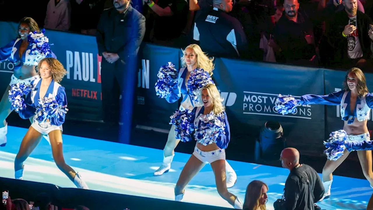 Jake PaulMike Tyson celebrity watch Stars arrive at AT&T Stadium United States