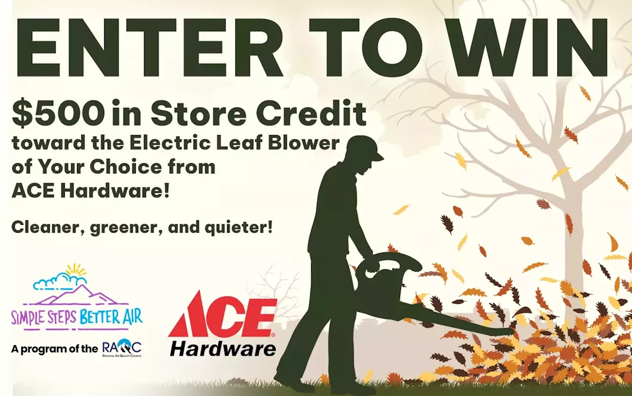 Enter to Win $500 in Store Credit Toward the Electric Leaf Blower of Your Choice from ACE Hardware!