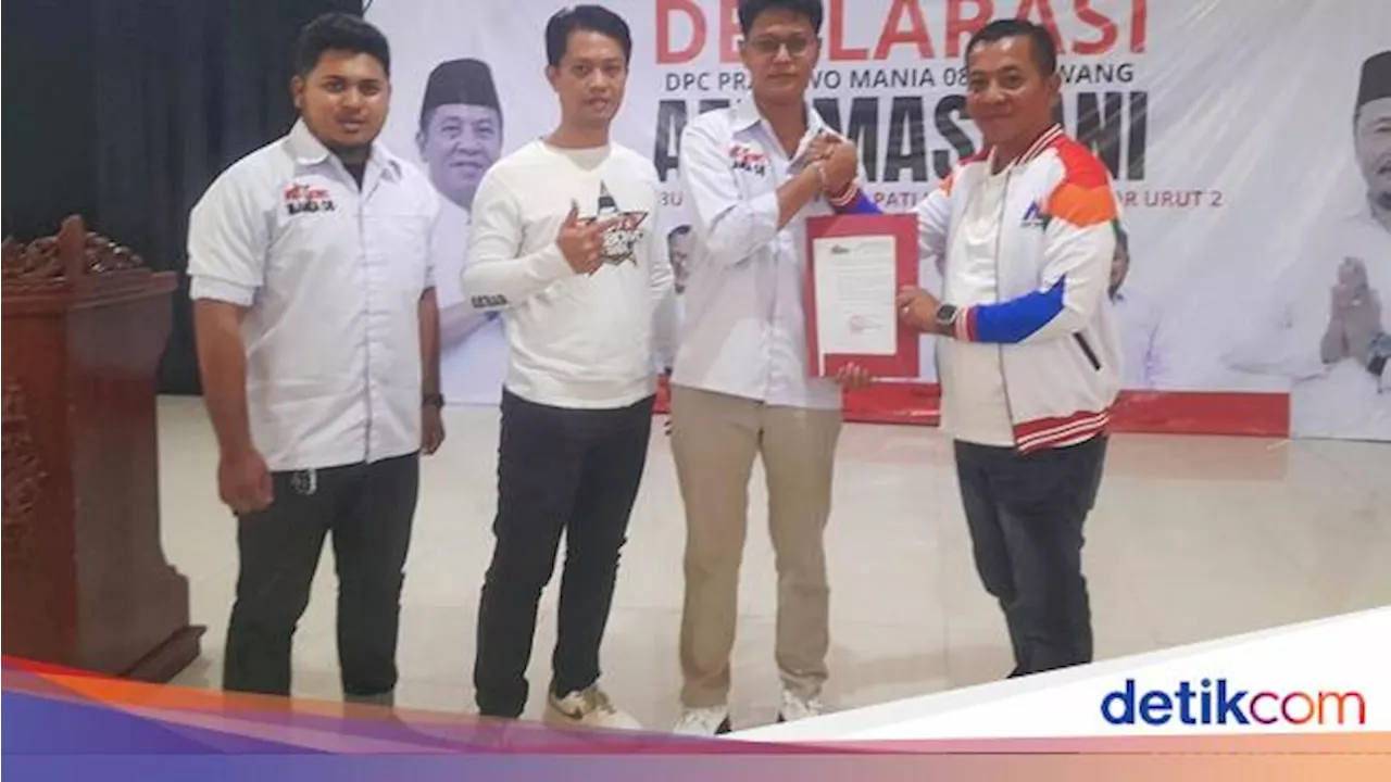 Dapat Dukungan Prabowo Mania, Aep Yakin Menang di Pilkada Karawang