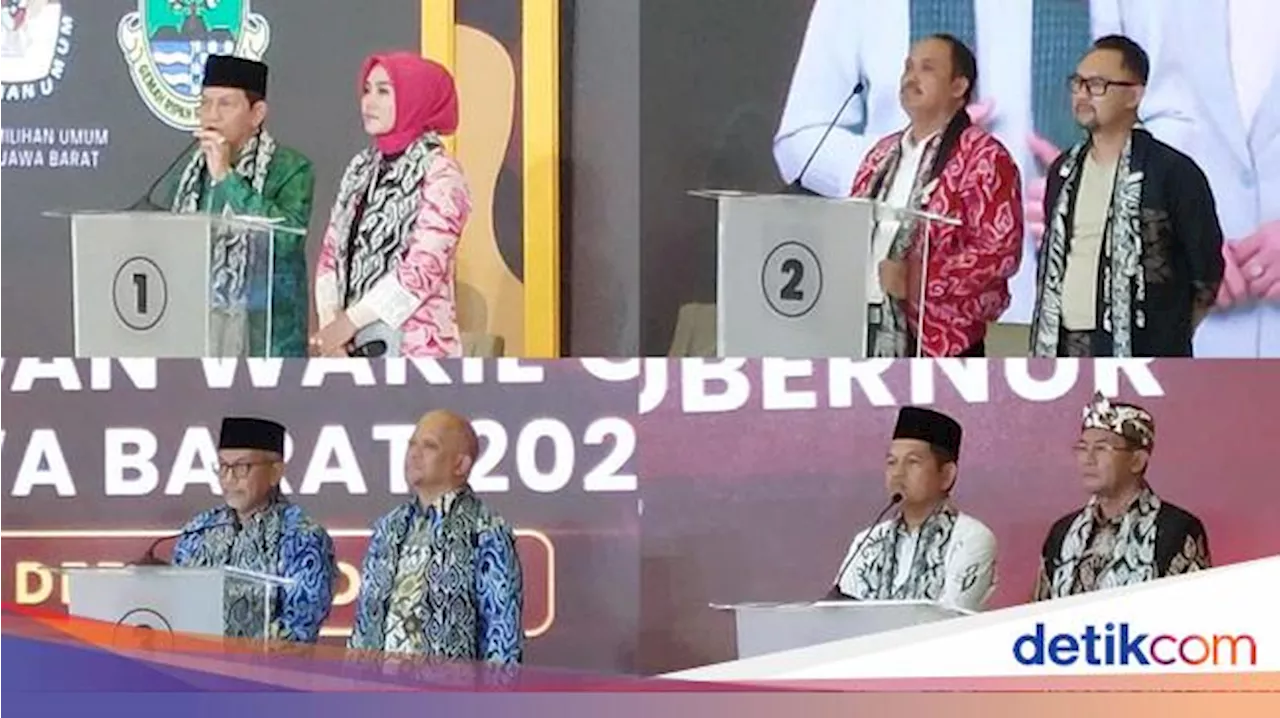 Ringkasan Visi Misi 4 Cagub-Cawagub di Debat Kedua Pilgub Jabar 2024