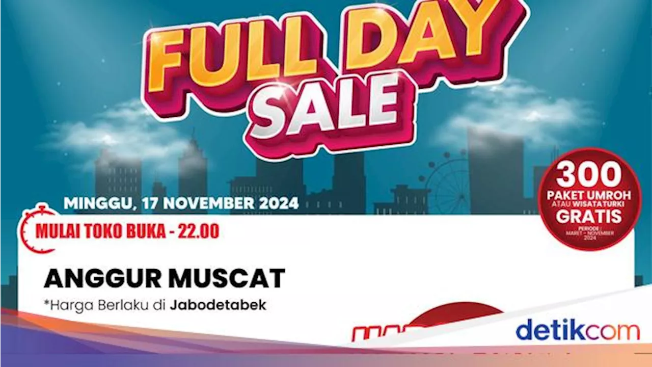 Dari Anggur Muscat Sampai Salmon, Semua Diskon di Transmart Full Day Sale!