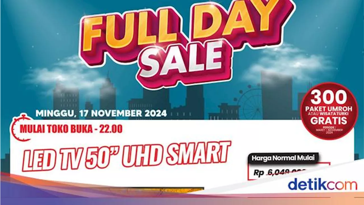 Di Transmart Full Day Sale, TV LED 50 Inch Diskon Rp 2 Jutaan!