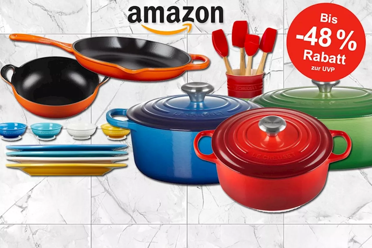 Mega LeCreuset Angebote bei Amazon: Sichere dir jetzt bis 48% auf Gusseisen-Topf, Pfannen und weiteres