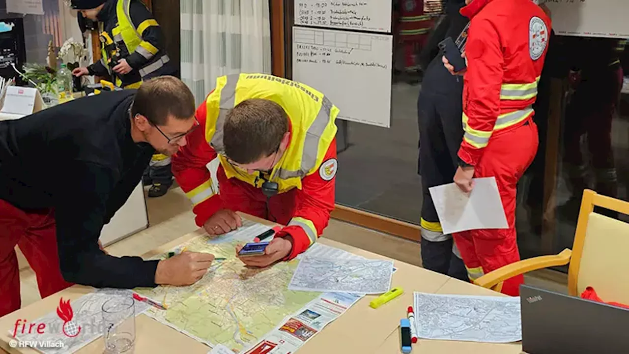 Ktn: Große Suchaktion nach älterem Mann in Villach → Person wohlbehalten gefunden