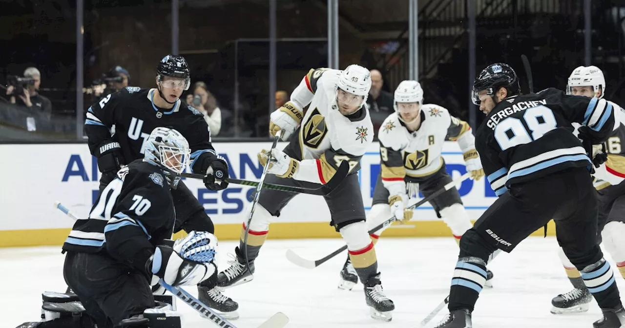 Karlsson scores 2 late goals and Golden Knights rally for 4-2 win over Utah