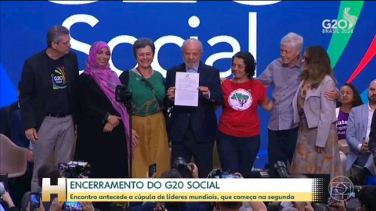 Em encerramento, Lula pede que Cúpula Social vire rotina: ‘O G20 tem que acontecer todo santo dia’ | G20