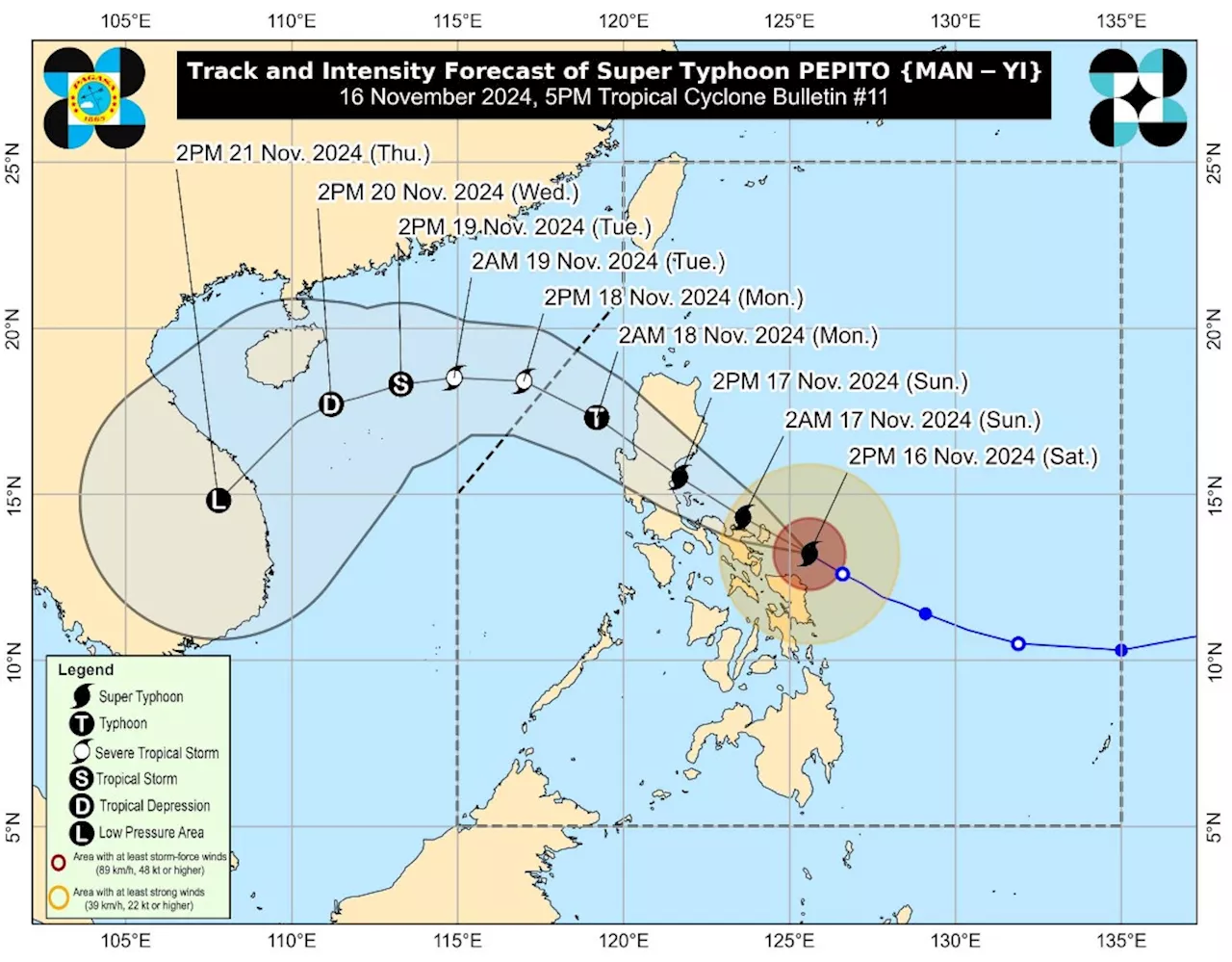 Pepito remains 'potentially catastrophic' as Signal No. 5 up in two Bicol areas